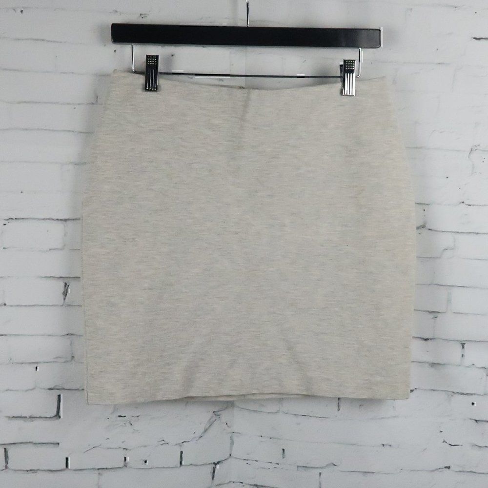 NEW YORK & COMPANY HEATHER GREY OFFICE BUSINESS WORK SKIRT SIZE 4
